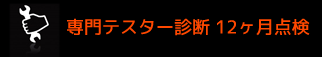 専門テスター診断 12ヶ月点検